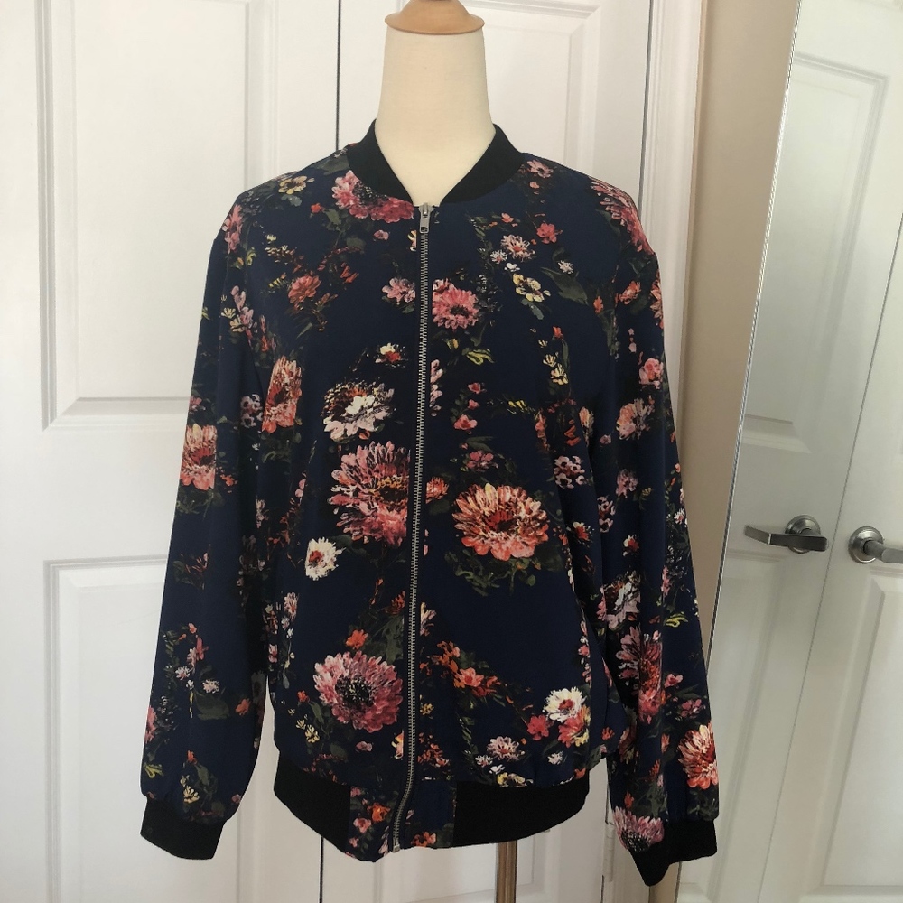 Warehouse Floral print Bomber Jacket